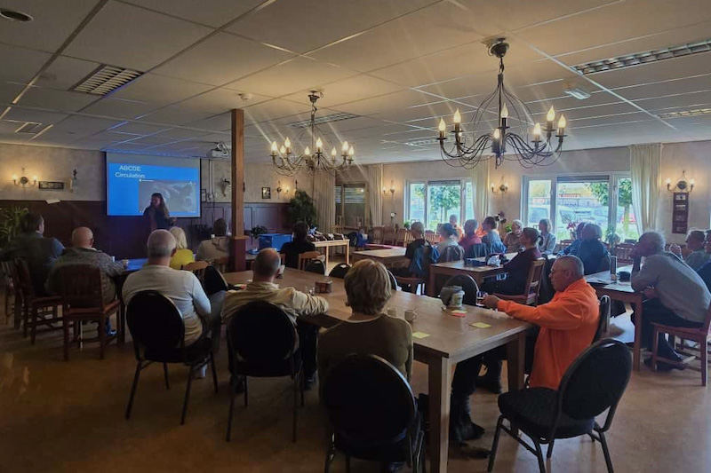 veel van onze vrijwilligers waren bij onze theoriemiddag