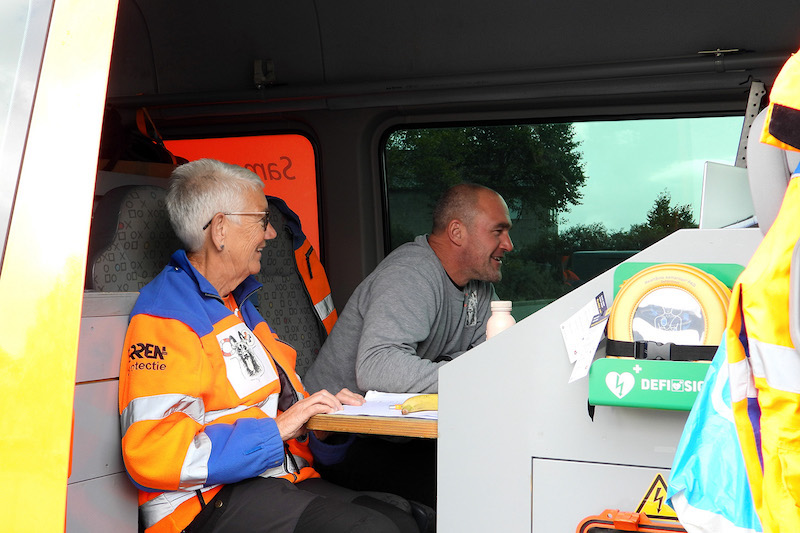 Bij de commandopost werd alles gecommuniceerd